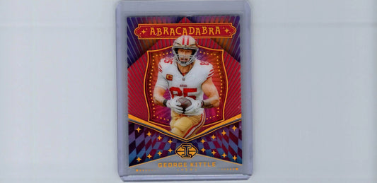 George Kittle football card 2024 Panini Illusions George Kittle Abracadabra Red