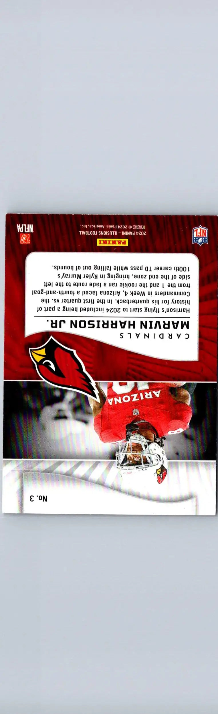 Marvin Harrison Jr. football card from 2024 Panini Illusions Retail set