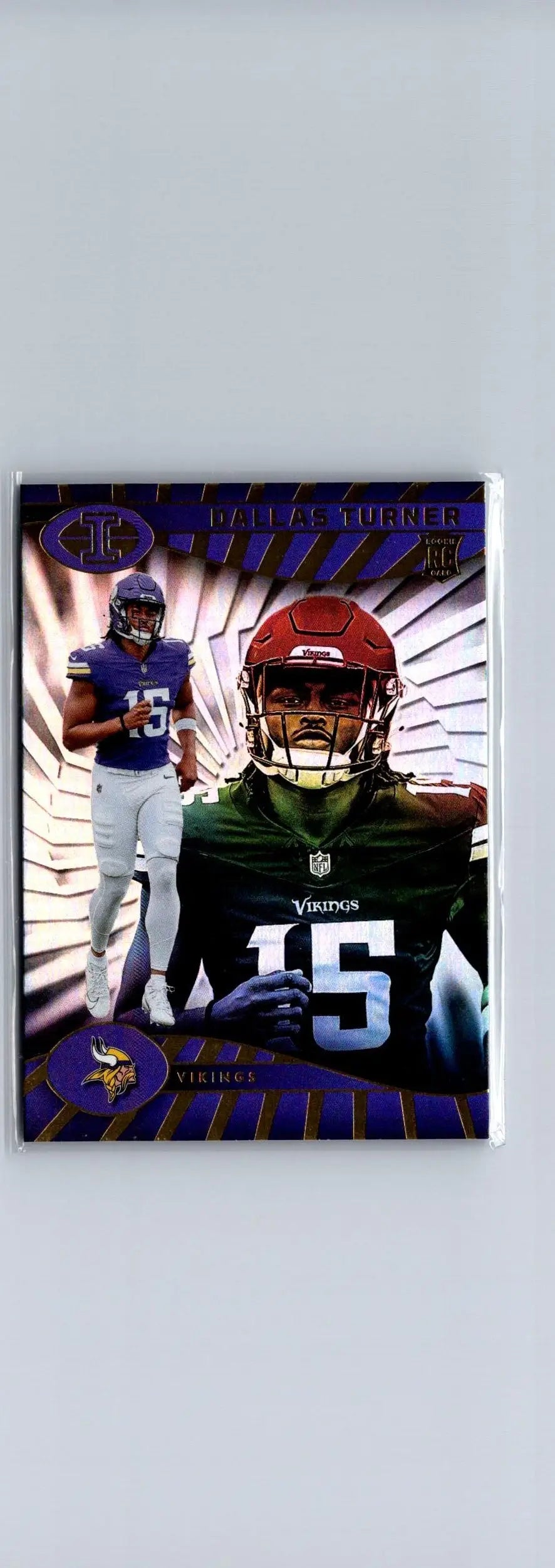 Justin Jefferson football card from 2024 Panini Illusions Dallas Turner Retail