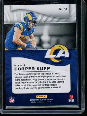 Panini Illusions Cooper Kupp football card from 2024 Panini Illusions series