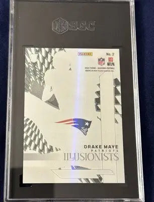 Graded Panini Illusions Drake Maye football trading card Rainbow Insert SP SGC 10