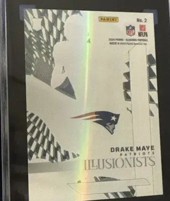 Panini Illusions Drake Maye football trading card featuring rainbow insert SGC 10
