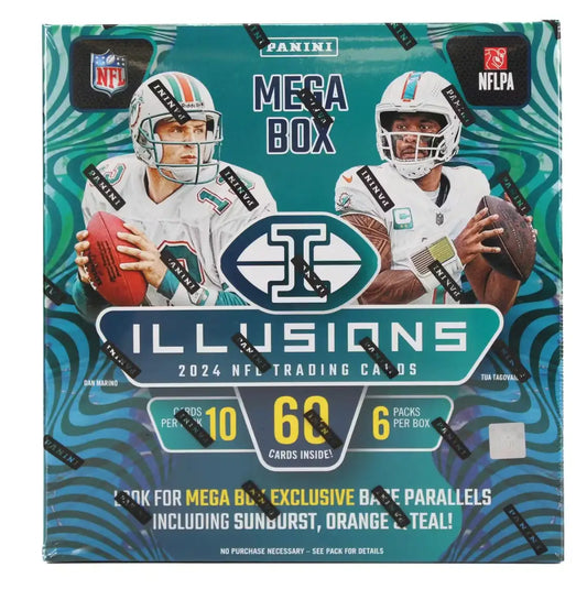 2024 Panini Illusions NFL football Megabox featuring Panini Illusions trading cards