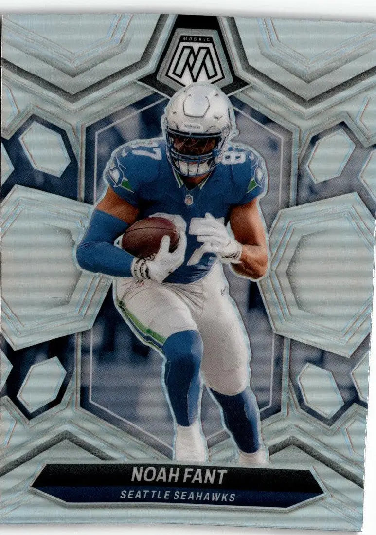 Noah Fant football card from 2024 Panini Mosaic showcasing Noah Fant trading collectible