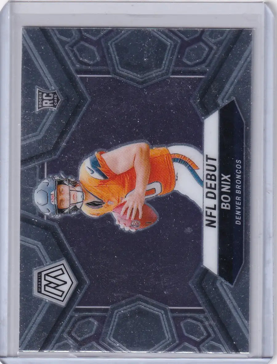 2024 Panini Mosaic Bo Nix NFL Debut Football Trading Card Denver Broncos