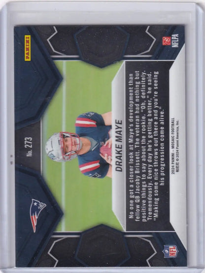 2024 Panini Mosaic #273 Drake Maye - New England Patriots - Trading Cards