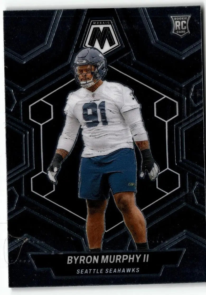 Seattle Seahawks Byron Murphy II rookie card from 2024 Panini Mosaic #316