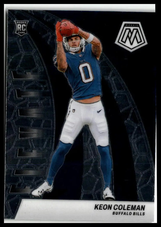 Keon Coleman football card from 2024 Panini Mosaic Keon Coleman Elevate Buffalo Bills