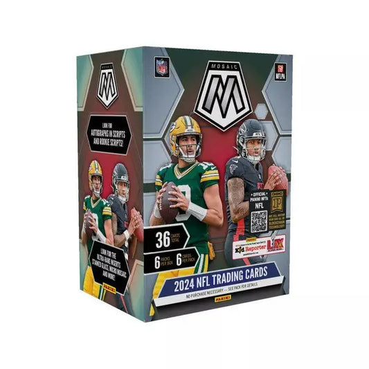 2024 Panini Mosaic Football 6-Pack Blaster Box with Mosaic Football trading cards