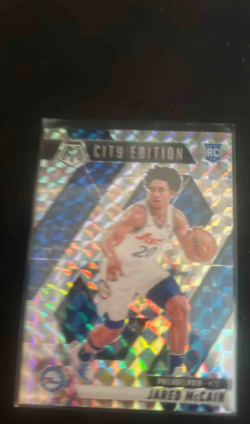 Panini Mosaic Jared Jared McCain Silver City Edition rookie basketball card