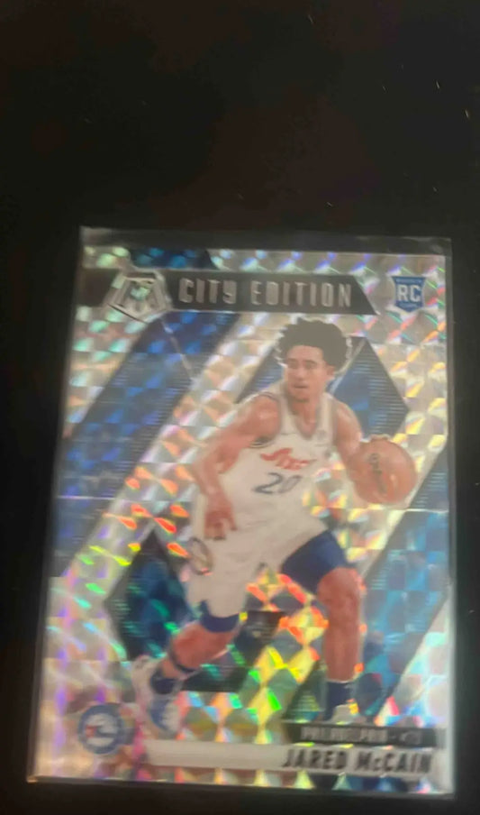 Panini Mosaic Jared Jared McCain Silver City Edition rookie basketball card