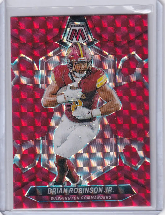 2024 Panini Mosaic Red Prizm #219 Brian Robinson Jr. - Washington Commanders