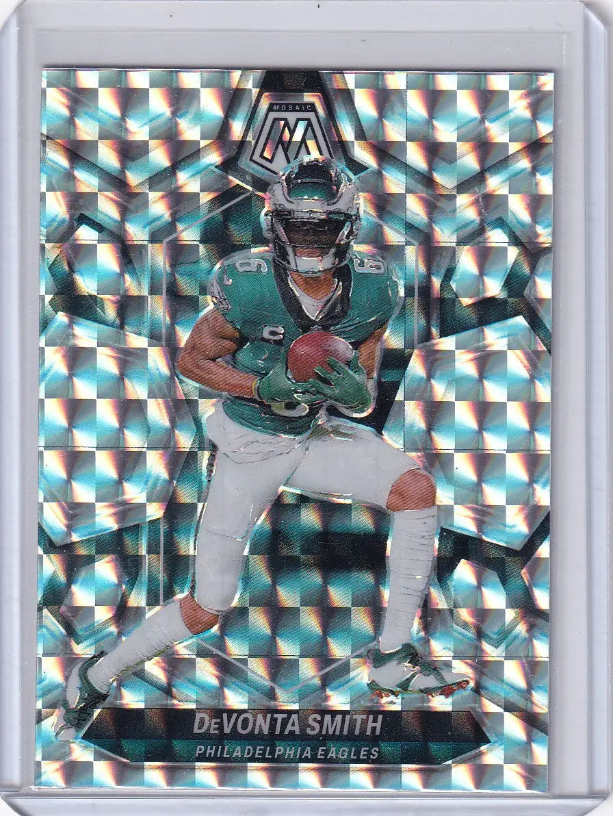 2024 Panini Mosaic Silver Prizm #179 Devonta Smith - Philadelphia Eagles