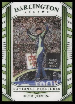 2024 Panini National Treasures #DD-4 Erik Jones Darlington Dreams Green #/5 - Trading Card