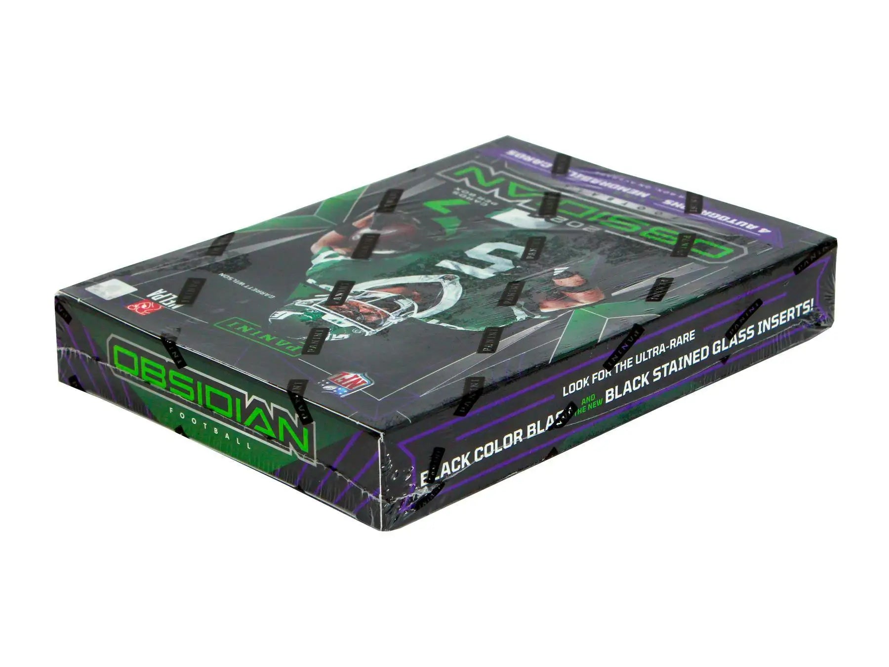 Obsidian football card box from 2024 Panini Obsidian Football Hobby Box