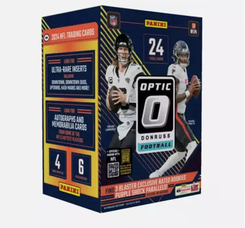2024 Donruss Optic football card box from Panini NFL football blaster box collection