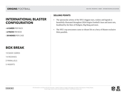 Origins Football International Blaster configuration with blaster-exclusive holo parallels