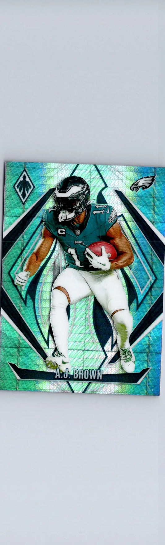 A.J. Brown football card from Panini Phoenix Brown Hyper series 2024 Panini Phoenix
