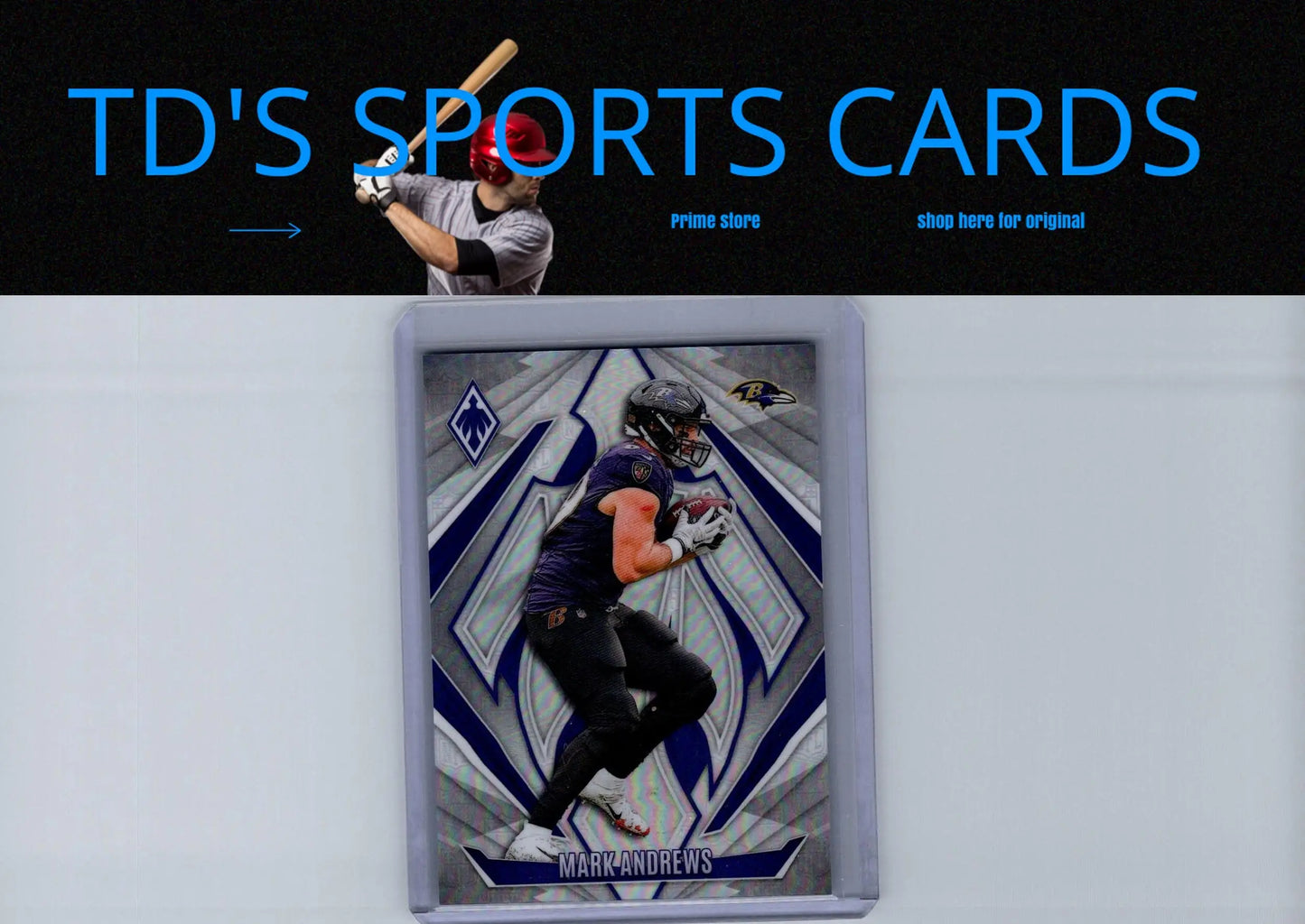 Mark Andrews NFL football card featuring Andrews NFL Shield from 2024 Panini Phoenix