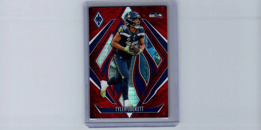 Tyler Lockett football card 2024 Panini Phoenix Tyler Lockett Red Hyper #/140