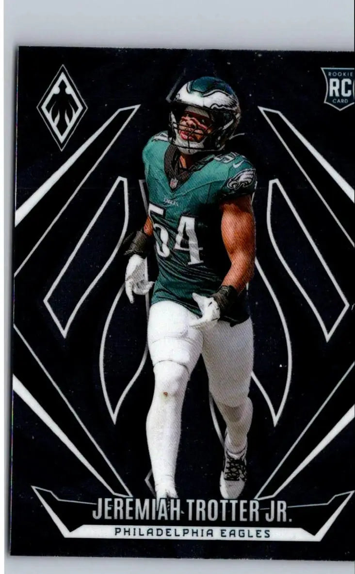 Football trading card of Jeremiah Trotter Jr. from 2024 Panini Phoenix series