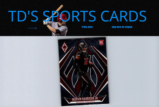 Marvin Harrison Jr rookie football card from 2024 Panini Phoenix series