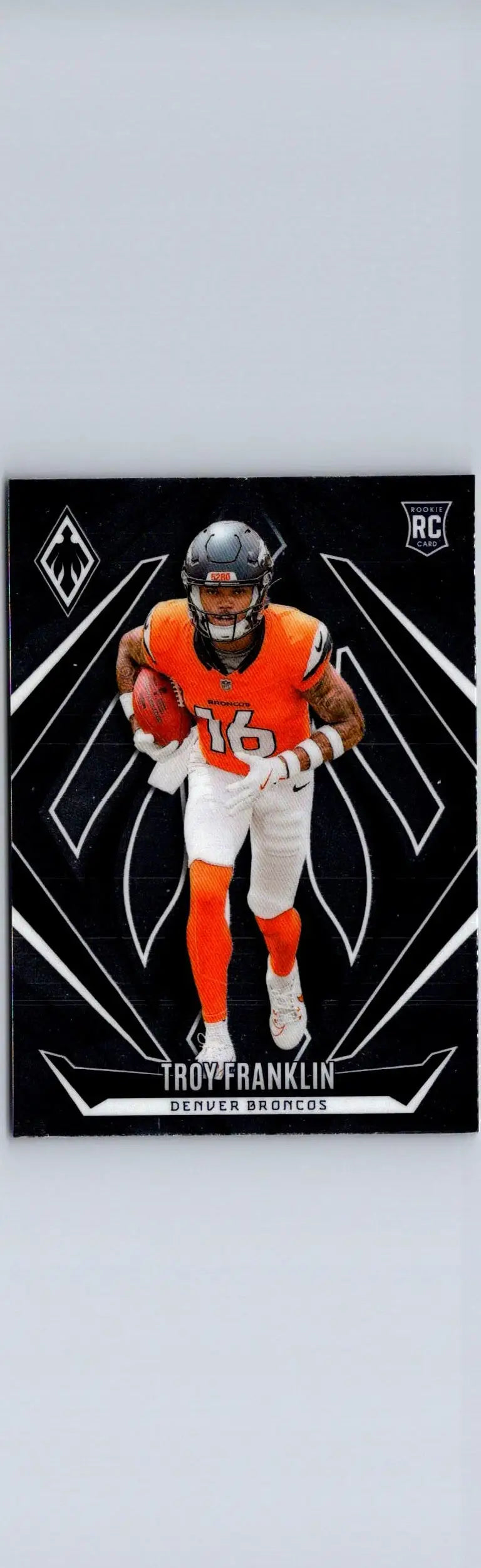 Troy Franklin football card from 2024 Panini Phoenix series for collectible fans