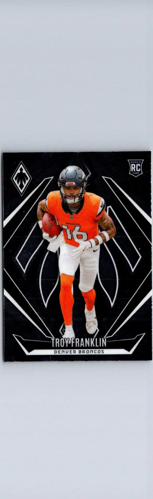 Troy Franklin football card from 2024 Panini Phoenix series for collectible fans