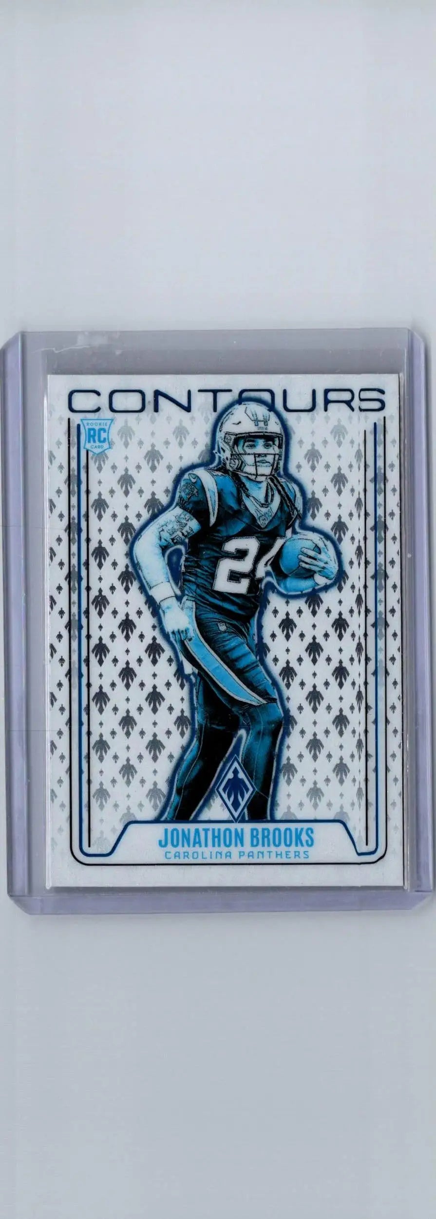 Jonathan Brooks football card from 2024 Panini Phoenix Jonathon Brooks Contours collection