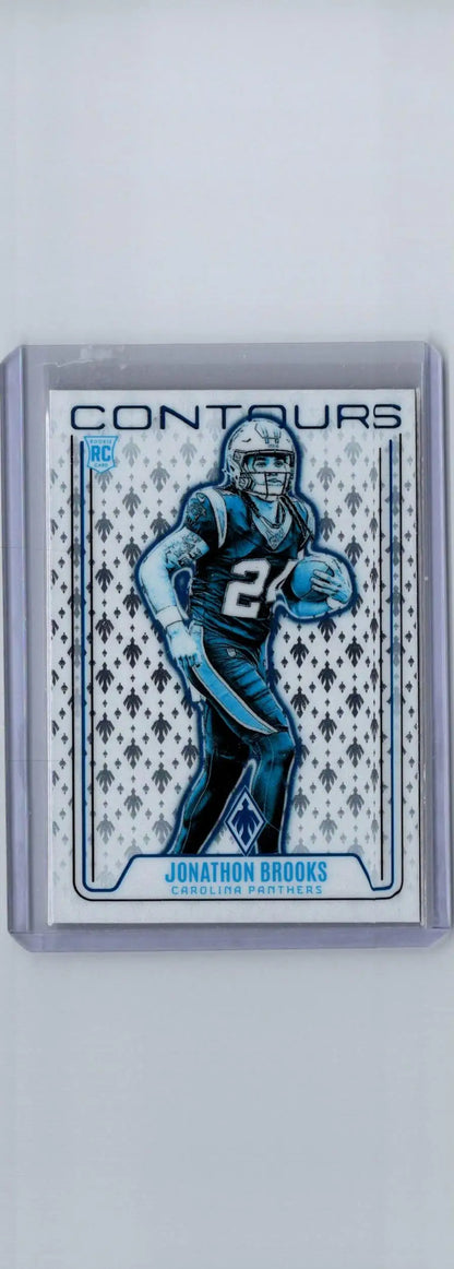 Jonathan Brooks football card from 2024 Panini Phoenix Jonathon Brooks Contours collection