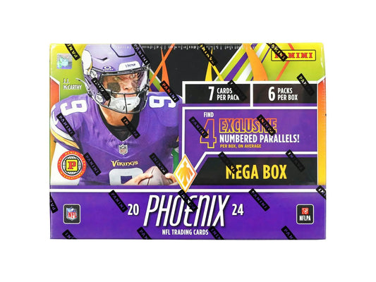 Sealed 2024 Panini Phoenix NFL trading cards Hobby International Mega Box Columbia Sports Cards