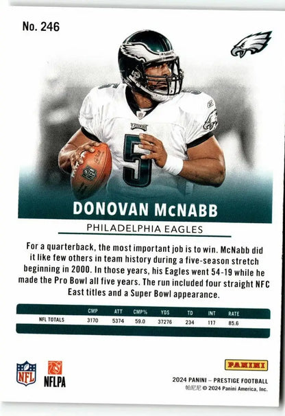 2024 Panini Prestige Donovan McNabb football card No 246 display image
