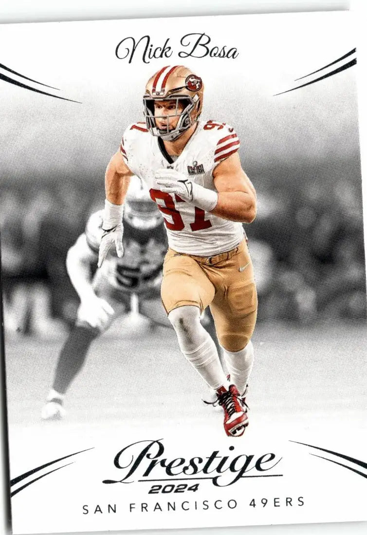 Nick Bosa 2024 Panini Prestige San Francisco 49ers football trading card