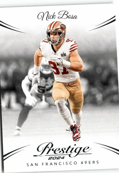 Nick Bosa 2024 Panini Prestige San Francisco 49ers football trading card