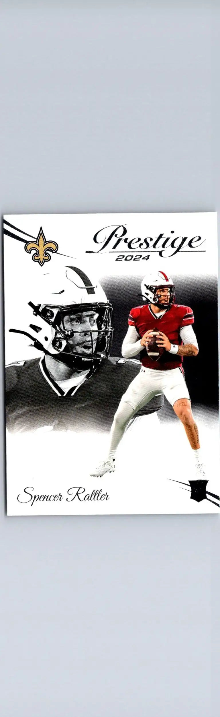 Spencer Rattler Prestige 2024 football card in Panini Prestige product