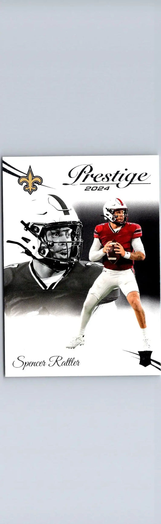 Spencer Rattler Prestige 2024 football card in Panini Prestige product