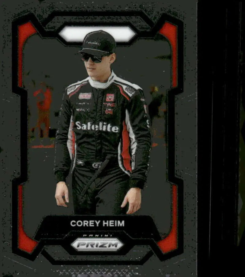 Corey Heim Panini Prizm trading card featuring Tricon Garage and Toyo Racing details
