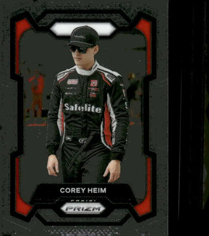 Corey Heim Panini Prizm trading card featuring Tricon Garage and Toyo Racing details
