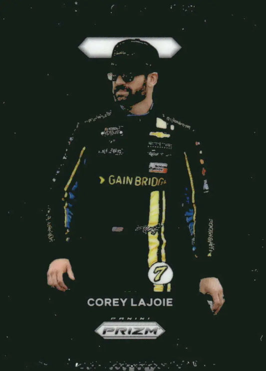 Corey Lajoie racing card from 2024 Panini Prizm, Spire Motorsports Chevrolet Racing