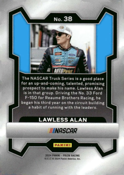 Lawless Alan NASCAR trading card from 2024 Panini Prizm Ford Racing collection