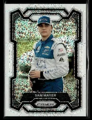 2024 Panini Prizm #44 Sam Mayer White Sparkle - Trading Card