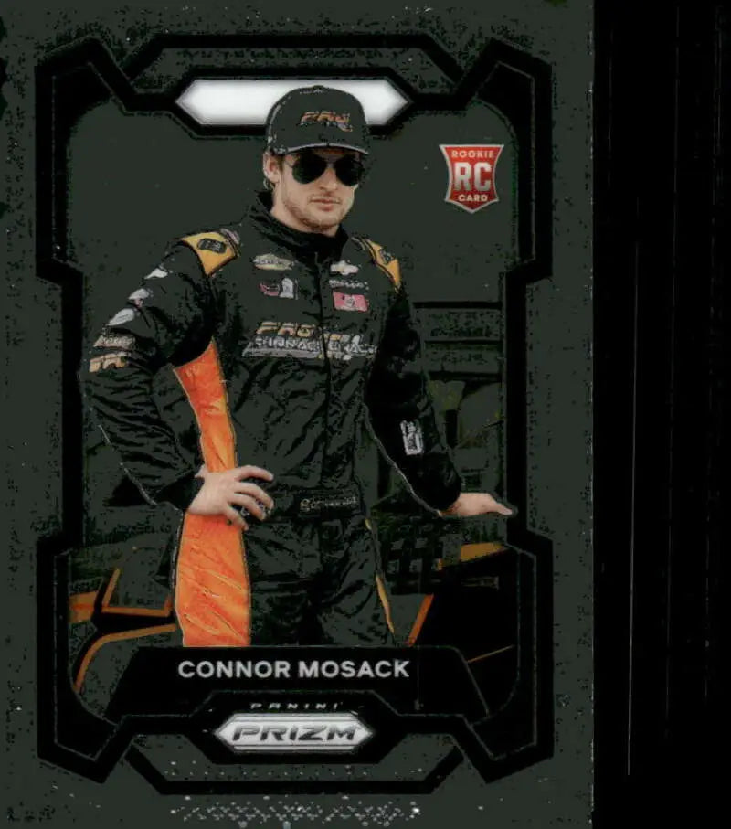 Connor Mosack rookie card featuring Chevy Performance and Pinnacle Racing details