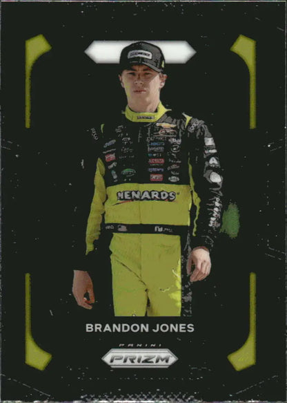 Brandon Jones Panini Prizm Chevrolet Racing Card for 2024 Menards/JR Motorsports
