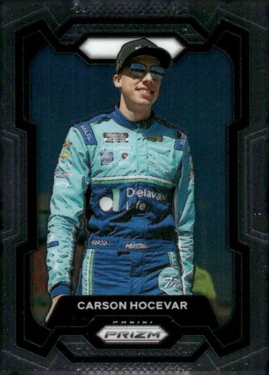 Carson Hocevar trading card from Panini Prizm 2024 Spire Motorsports Chevrolet race series