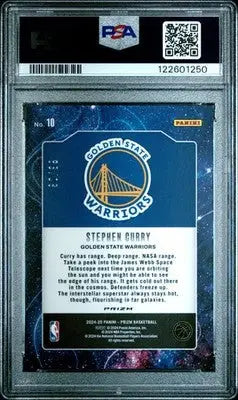 2024 Panini Prizm Deep Space Stephen Curry #10 Blue Pulsar 90/99 PSA 9