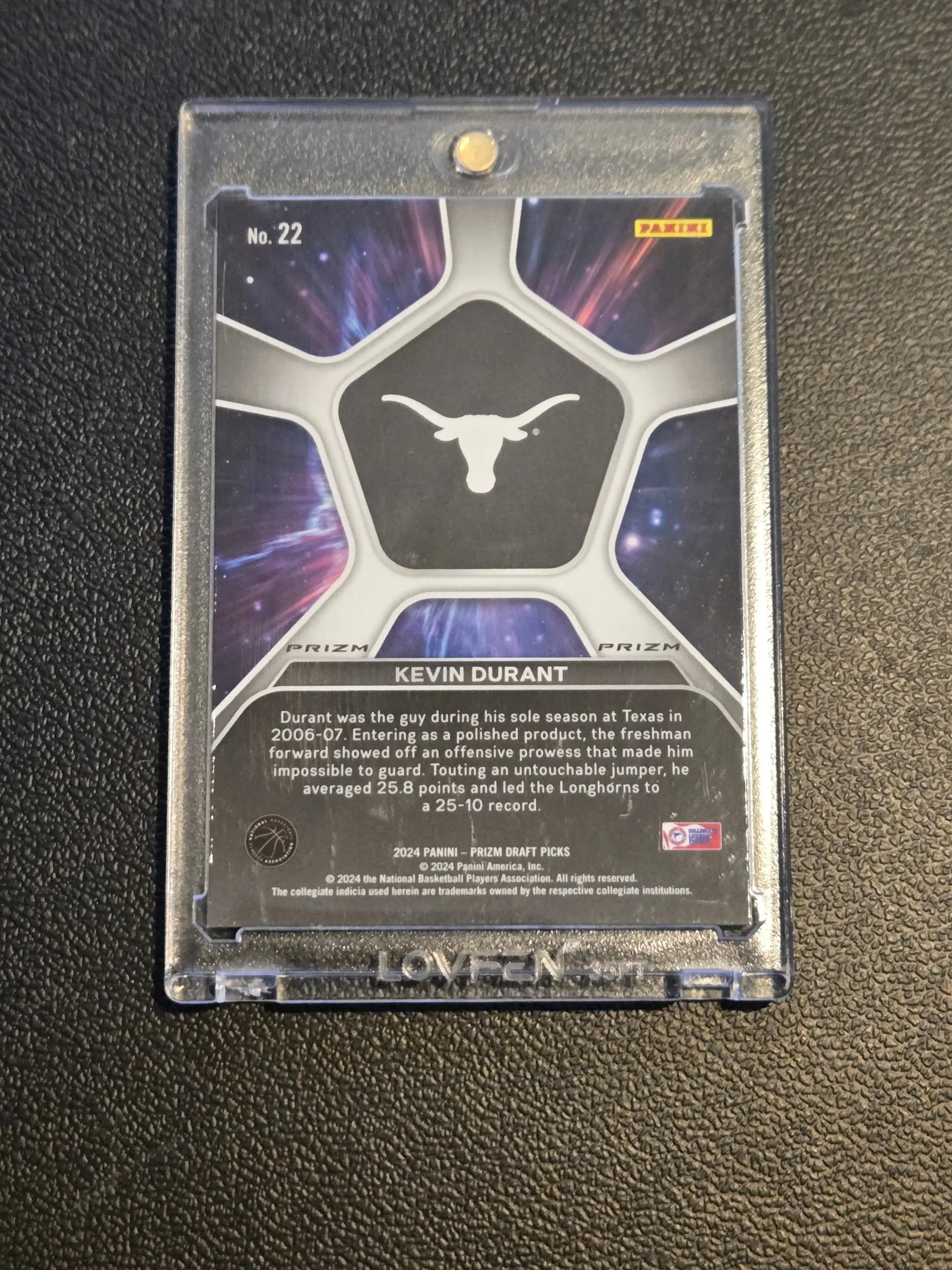 Kevin Durant Deep Space Prizms Silver card from Panini Prizm Draft Picks collection