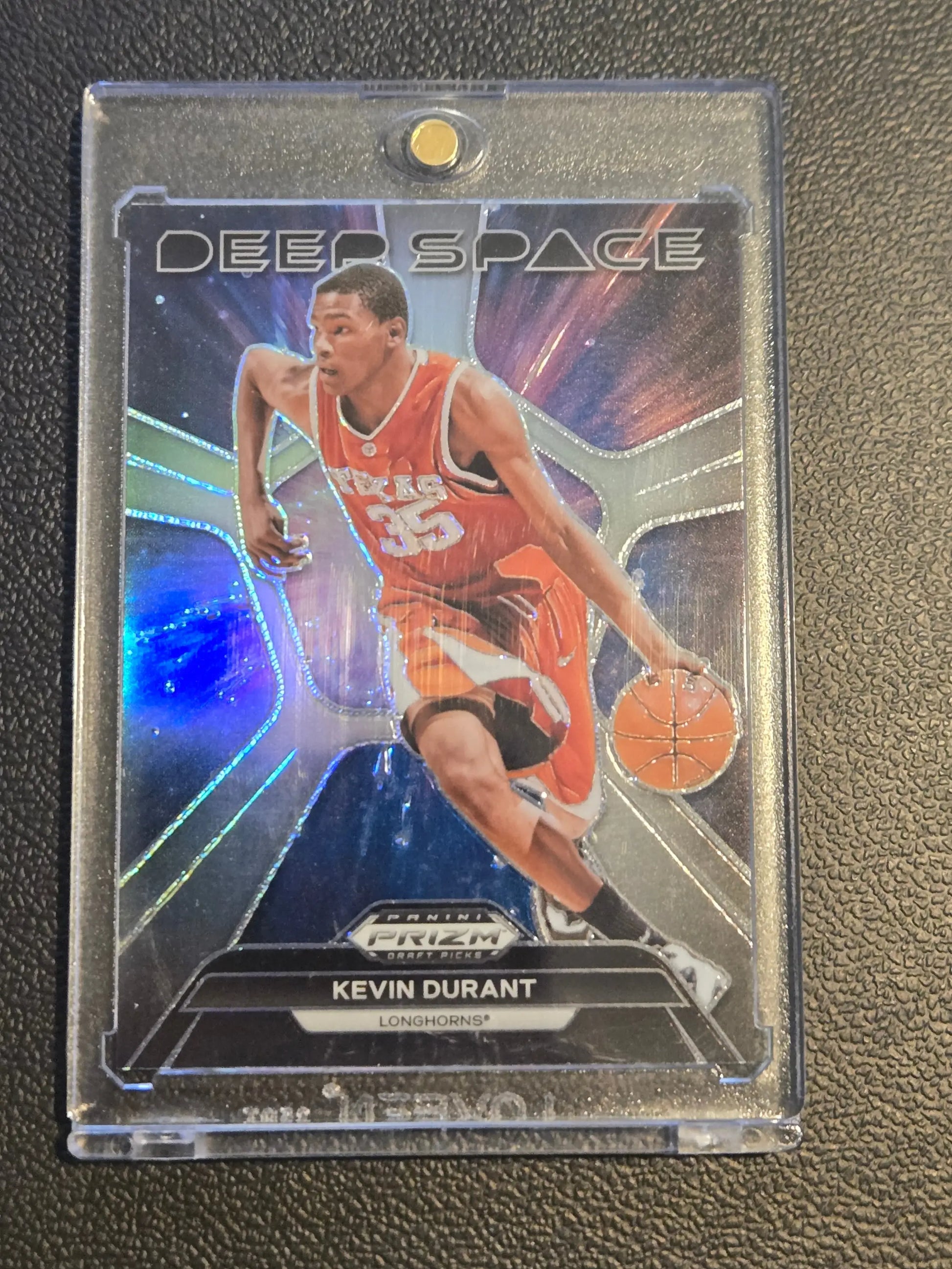 Kevin Durant Deep Space Prizm basketball card in protective case from Panini Prizm Draft Picks
