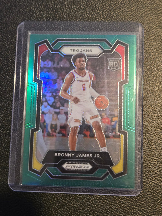 Bronny James basketball card from Panini Prizm Draft Picks 2024 Prizm Draft Picks
