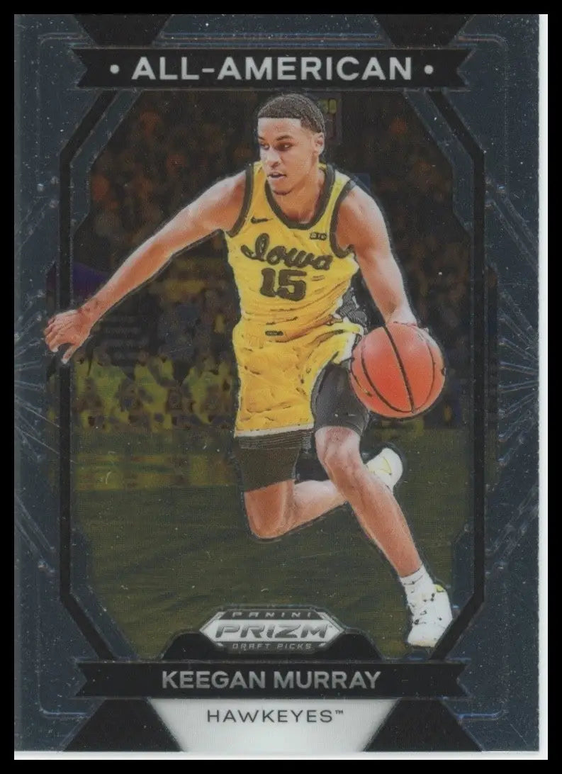 2024 Panini Prizm Draft Picks All American Keegan Murray #19 Iowa Hawkeyes Card - Trading Card