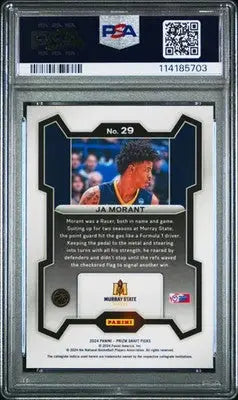 2024 Panini Prizm Draft Picks Ja Morant #29 Basketball PSA 10